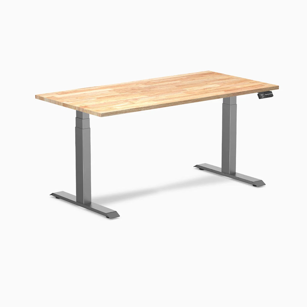 Hedria Rubberwood Sit-Stand Desk