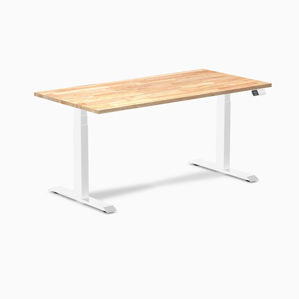 Hedria Rubberwood Sit-Stand Desk
