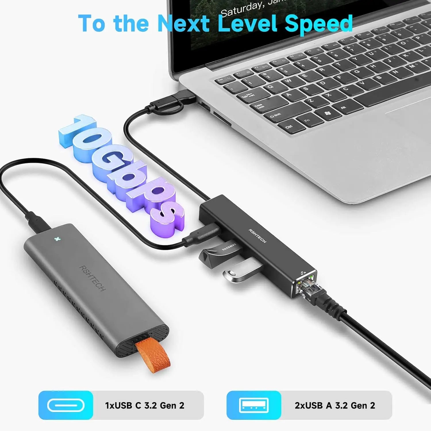 HEDRIA Link USB-C Ethernet Adapter — view 3