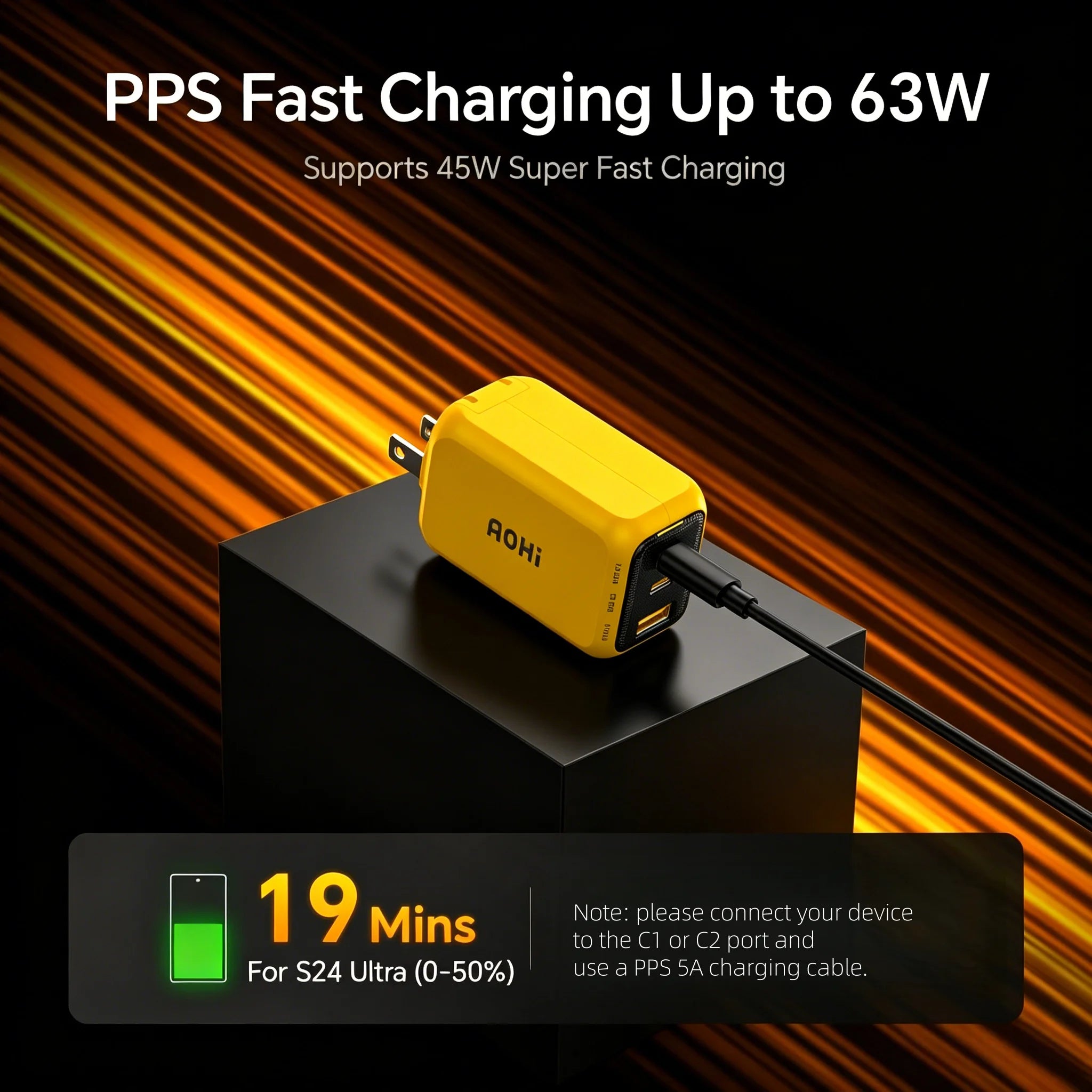 HEDRIA Cube Pro 65W GaN Charger — view 3