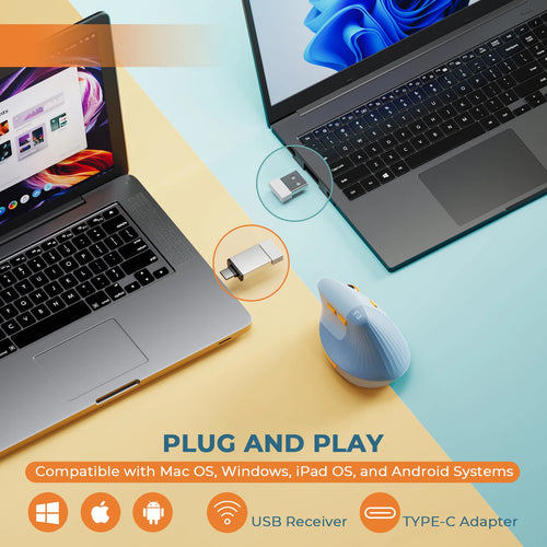HEDRIA Arc Vertical Wireless Mouse — view 2