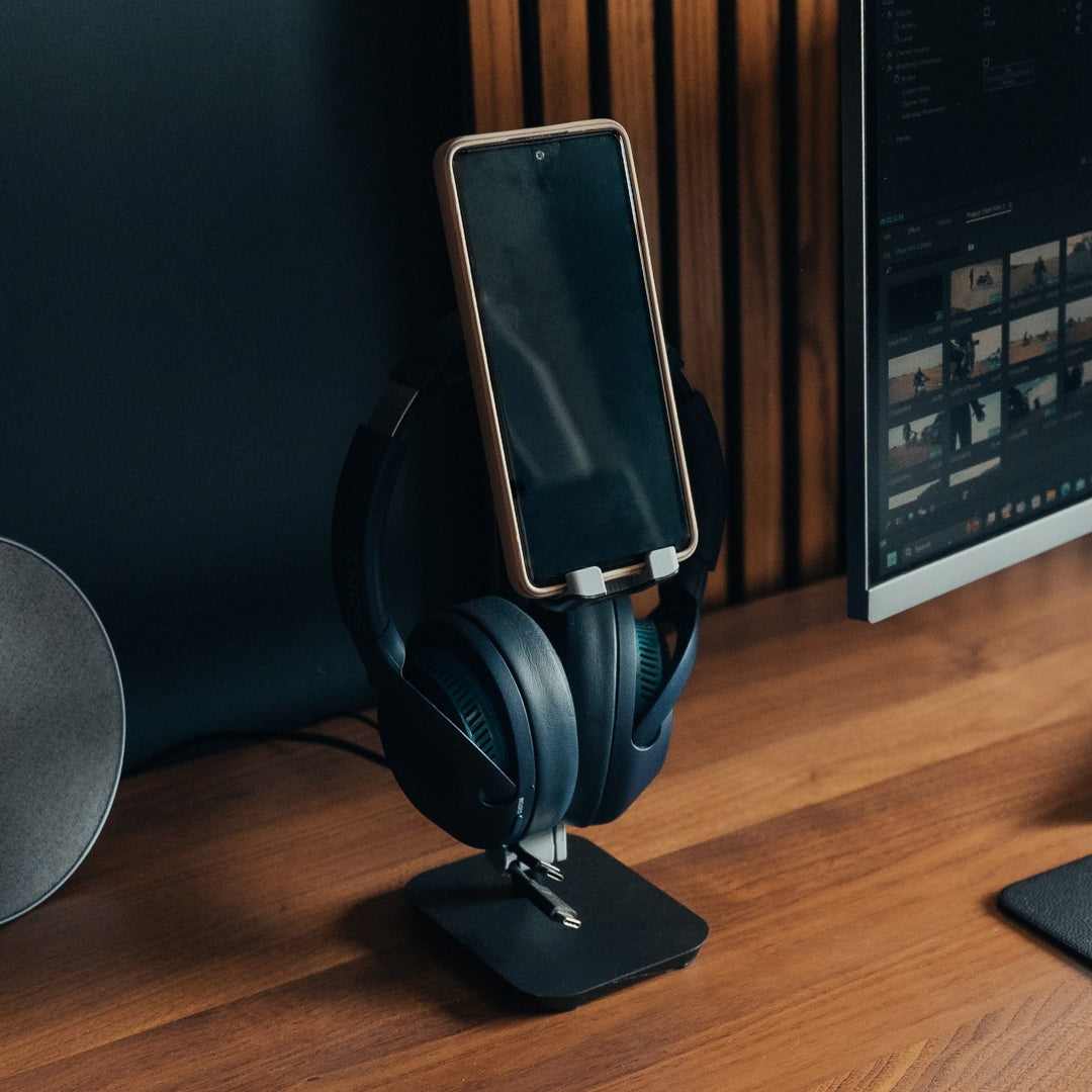 Hedria Headphone & Phone Stand